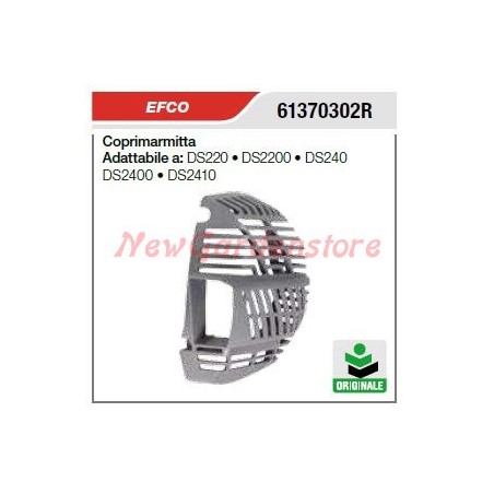 EFCO silencer cover for brushcutter DS220 2200 240 2400 61370302R | Newgardenstore.eu