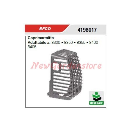 Tapa silenciador EFCO motosierra EFCO 8300 8350 8355 8400 8405 4196017 | Newgardenstore.eu