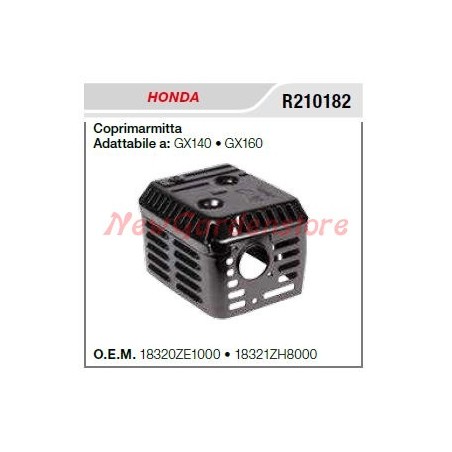 Silencieux HONDA tracteur à pied GX 140 160 R210182 | Newgardenstore.eu