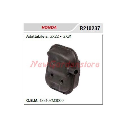 Schalldämpfer-Schalldämpfer-Abdeckung HONDA Wandertraktor GX 140 160 R210237 | Newgardenstore.eu