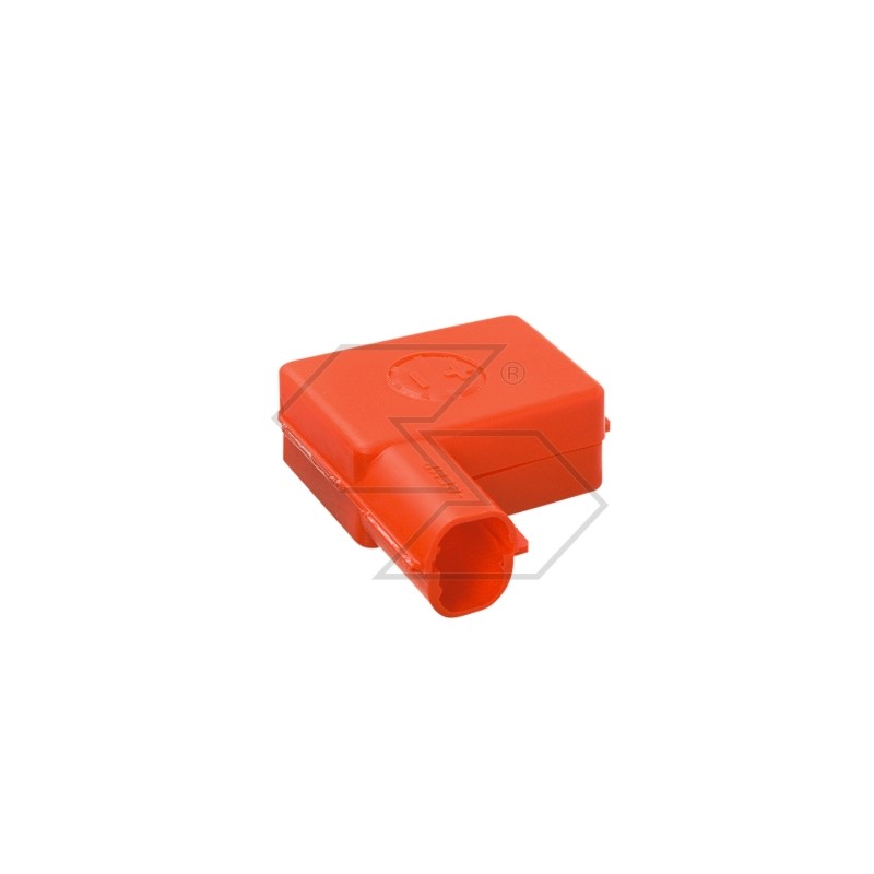 Positive pole battery terminal cover in red pvc