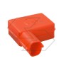 Positive pole battery terminal cover in red pvc