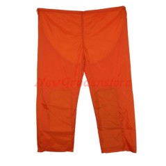 Orange protective gardening trousers size XL