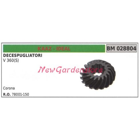 Corona coppia conica KAAZ decespugliatore V 360(S) 028804 | Newgardenstore.eu