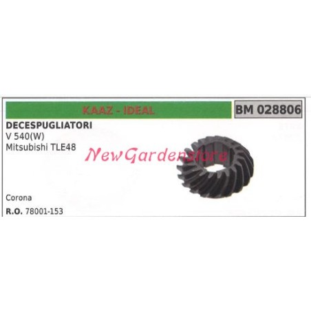 KAAZ Kegelradpaar Ritzel V 540(W) 028806 | Newgardenstore.eu