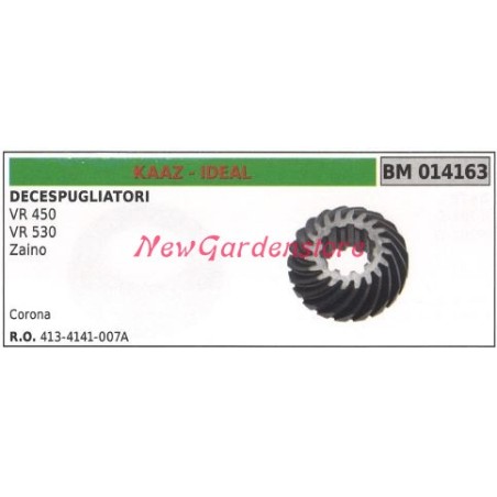 KAAZ Kegelradpaar Ritzel für Bürstenmäher VR 450 530 014163 | Newgardenstore.eu