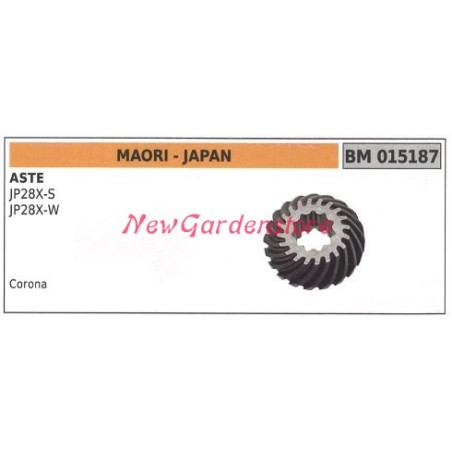 Par de engranajes cónicos para desbrozadora MAORI corona 015187 | Newgardenstore.eu