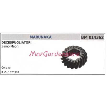 Bevel gear pair sprocket MARUNAKA maori backpack brushcutter 014362 | Newgardenstore.eu