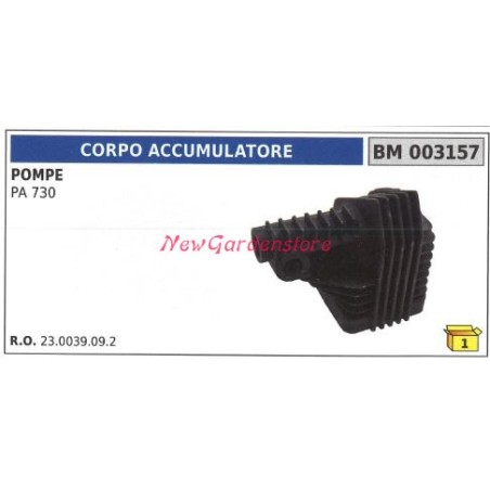 Corpo accumulatore UNIVERSALE pompa Bertolini PA 730 003157 | Newgardenstore.eu
