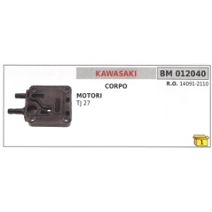 Carburettor body KAWASAKI TJ 27 brushcutter 14091-2110