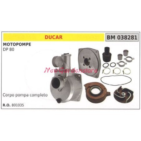 DUCAR DP 80 Motorpumpengehäuse 038281 | Newgardenstore.eu