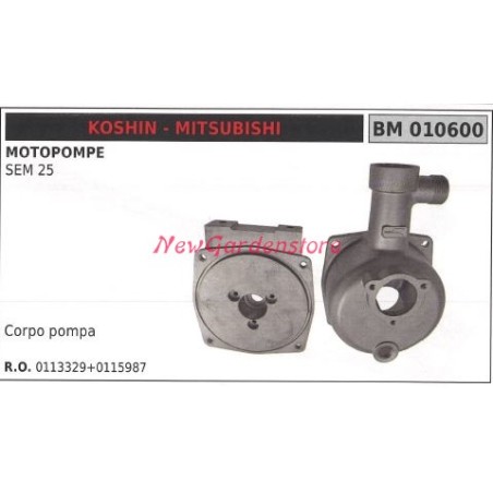 KOSHIN motor pump SEM 25 body 010600 | Newgardenstore.eu