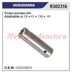 Corps de pompe à huile pour tronçonneuse HUSQVARNA 36 41 136 141 R302316