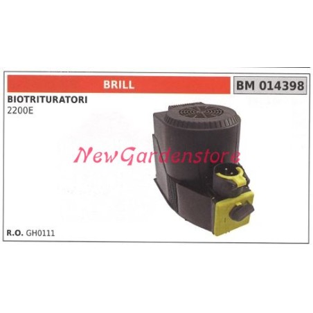 BRILL capot moteur pour broyeur 2200E 014398 | Newgardenstore.eu