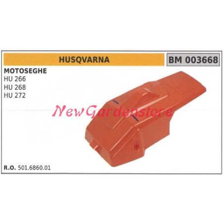 HUSQVARNA capó del motor para motosierra HU 266 268 272 501686001 | Newgardenstore.eu