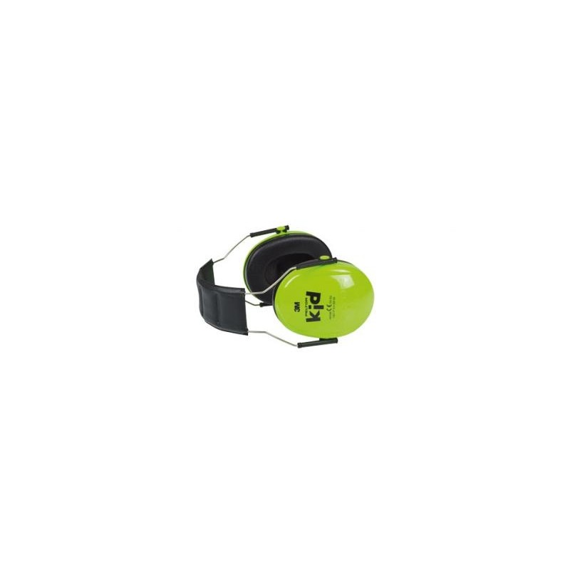 Auriculares de protección acústica para niños adecuados para cabezas pequeñas color verde