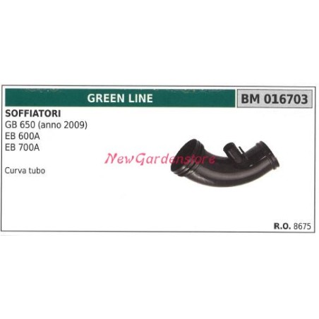 Gebläseschlauchkrümmer GB 650 600A 700A GREENLINE 016703 | Newgardenstore.eu