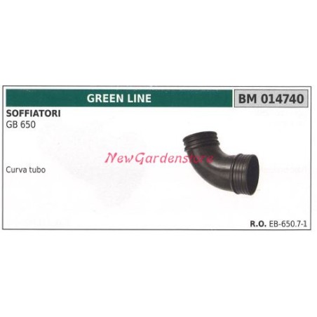 Curva del tubo soplador GB 650 GREENLINE 014740 | Newgardenstore.eu