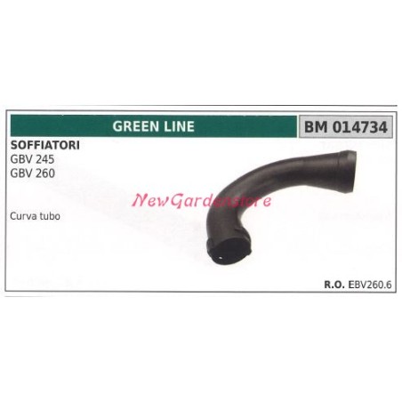 Codo del tubo del soplador GBV 245 260 GREENLINE 014734 | Newgardenstore.eu