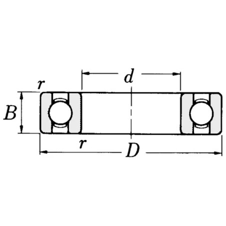 Lager 19,0x39,9x12,0 mm ORIGINAL PEERLESS Traktorgetriebe