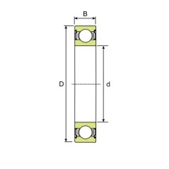 Rodamiento de bolas 6007-2RS 14 mm de espesor para maquinaria de jardinería | Newgardenstore.eu