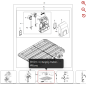 Anschlussklemme mit schwarzem Kabel 59000261 FÜR ORIGINAL KRESS ROBOTER