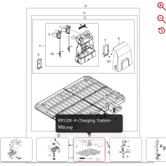Gruppo stazione di ricarica (senza base) 59006865 PER ROBOT ORIGINALE KRESS | Newgardenstore.eu