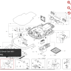 Fixing plate 59000199 FOR ORIGINAL KRESS ROBOT | Newgardenstore.eu