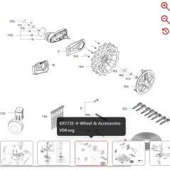 Vite della stazione di ricarica 59000116 PER ROBOT ORIGINALE KRESS | Newgardenstore.eu