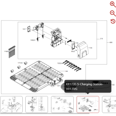 Vite della stazione di ricarica 59000116 PER ROBOT ORIGINALE KRESS | Newgardenstore.eu