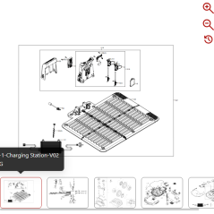 Vite della stazione di ricarica 59000116 PER ROBOT ORIGINALE KRESS | Newgardenstore.eu
