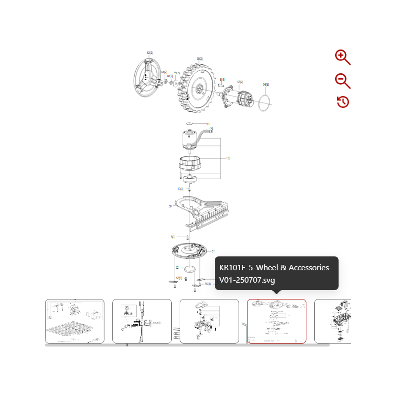 Set motore 59001841 PER ROBOT ORIGINALE KRESS