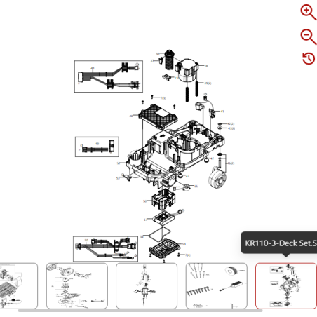 Upper housing 59000160 FOR ORIGINAL KRESS ROBOT