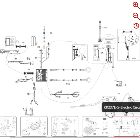 Staffa sensore ultrasonico destro 59002600 PER ROBOT ORIGINALE KRESS