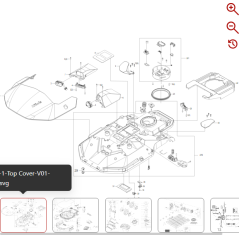 Anzeigeplatinenbaugruppe 59002590 FÜR ORIGINAL KRESS ROBOTER | Newgardenstore.eu