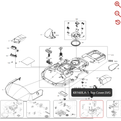 Anzeigeplatinenbaugruppe 59002590 FÜR ORIGINAL KRESS ROBOTER | Newgardenstore.eu