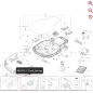 Moteur de réglage de la hauteur de coupe 59003783 POUR ROBOT KRESS D'ORIGINE
