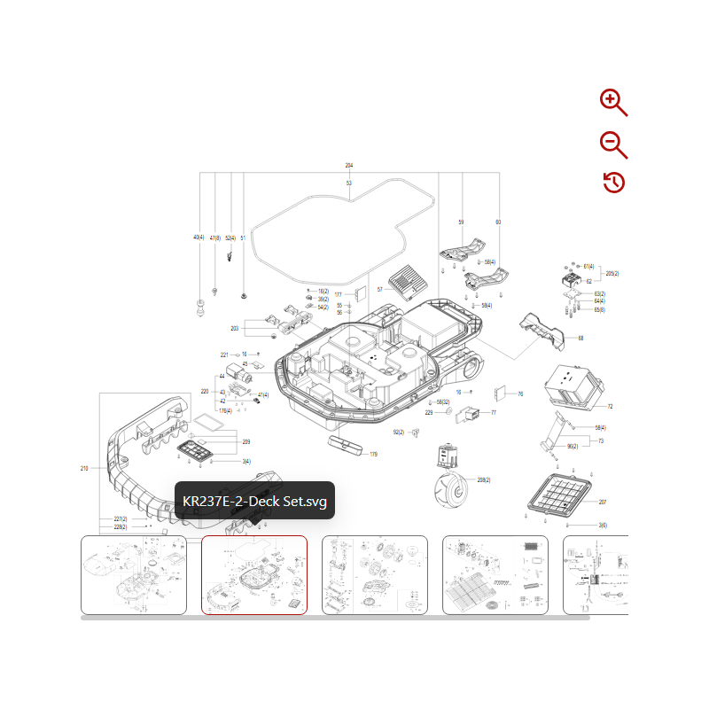 Corps de robot ASM 59007266 POUR ROBOT KRESS ORIGINAL