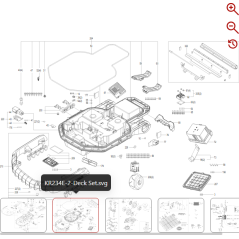 Tapa de batería 59005296 PARA ROBOT KRESS ORIGINAL | Newgardenstore.eu