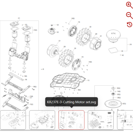 Spring 59002615 FOR ORIGINAL KRESS ROBOT | Newgardenstore.eu