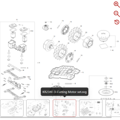 Vite di regolazione dell'altezza 59005959 PER ROBOT ORIGINALE KRESS | Newgardenstore.eu