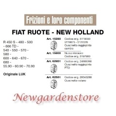 Cuscinetto reggispinta cambio PTO 15280 15800 FIAT RUOTE NEW HOLLAND R450S 480 | Newgardenstore.eu