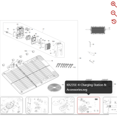 Stazione di ricarica ASM 59007256 PER ROBOT ORIGINALE KRESS | Newgardenstore.eu
