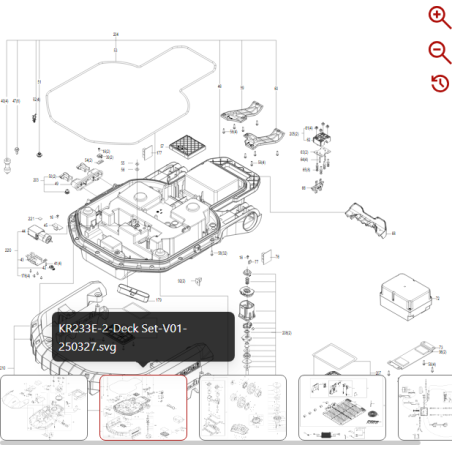 Carte de capteur à effet Hall 59002479 POUR ROBOT KRESS ORIGINAL