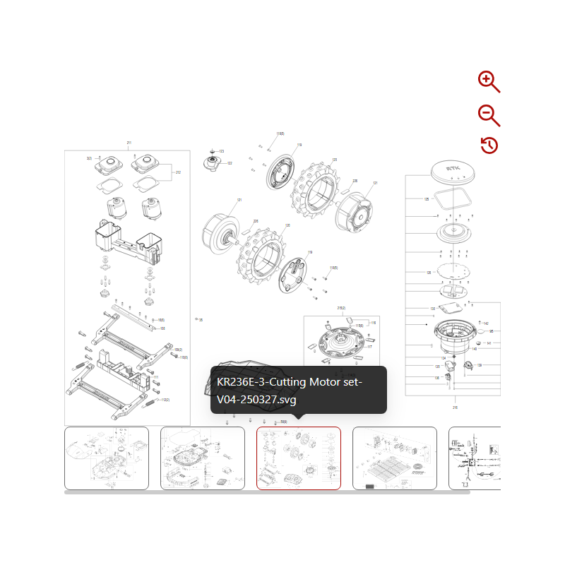 Rueda Motor 59005290 PARA ROBOT KRESS ORIGINAL