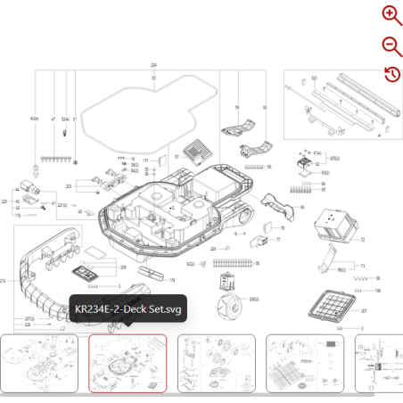 Self-tapping screw 59000560 FOR ORIGINAL KRESS ROBOT