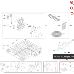 Charging station assembly 59007196 FOR ORIGINAL KRESS ROBOT | Newgardenstore.eu