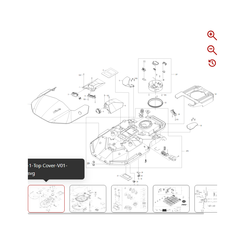 Ensemble carte de bouton et câble 59002593 POUR ROBOT KRESS D'ORIGINE