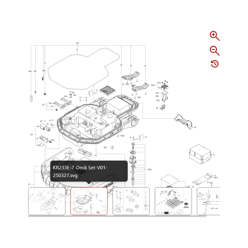 Batteria (Li-ion, 10.0Ah, 20V) KA3010 EU for EU 59002634 PER ROBOT ORIGINALE KRESS