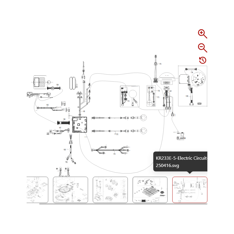 Cable adaptador de motor 59002477 PARA ROBOT KRESS ORIGINAL
